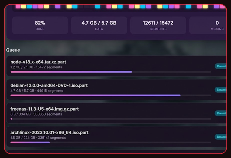 Download queue